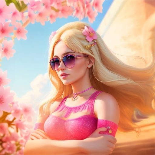 AI Image of a Person with Yellow Hair