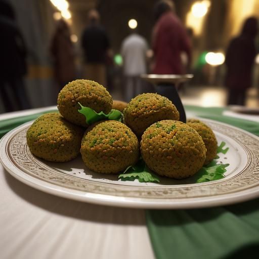 Hyperrealistic Falafel Close-Up in High Definition