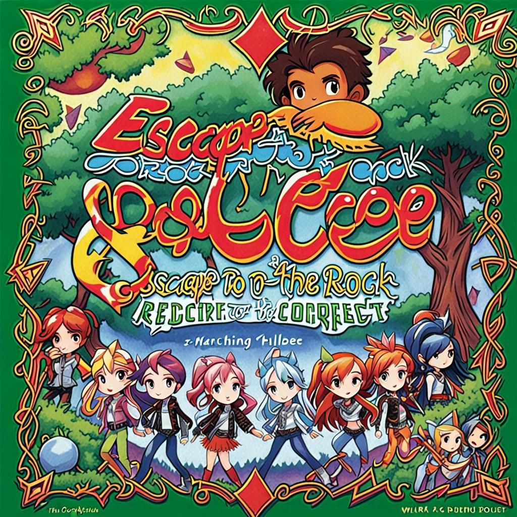 LoliRock Album Cover Art: Musical Characters in Harmony
