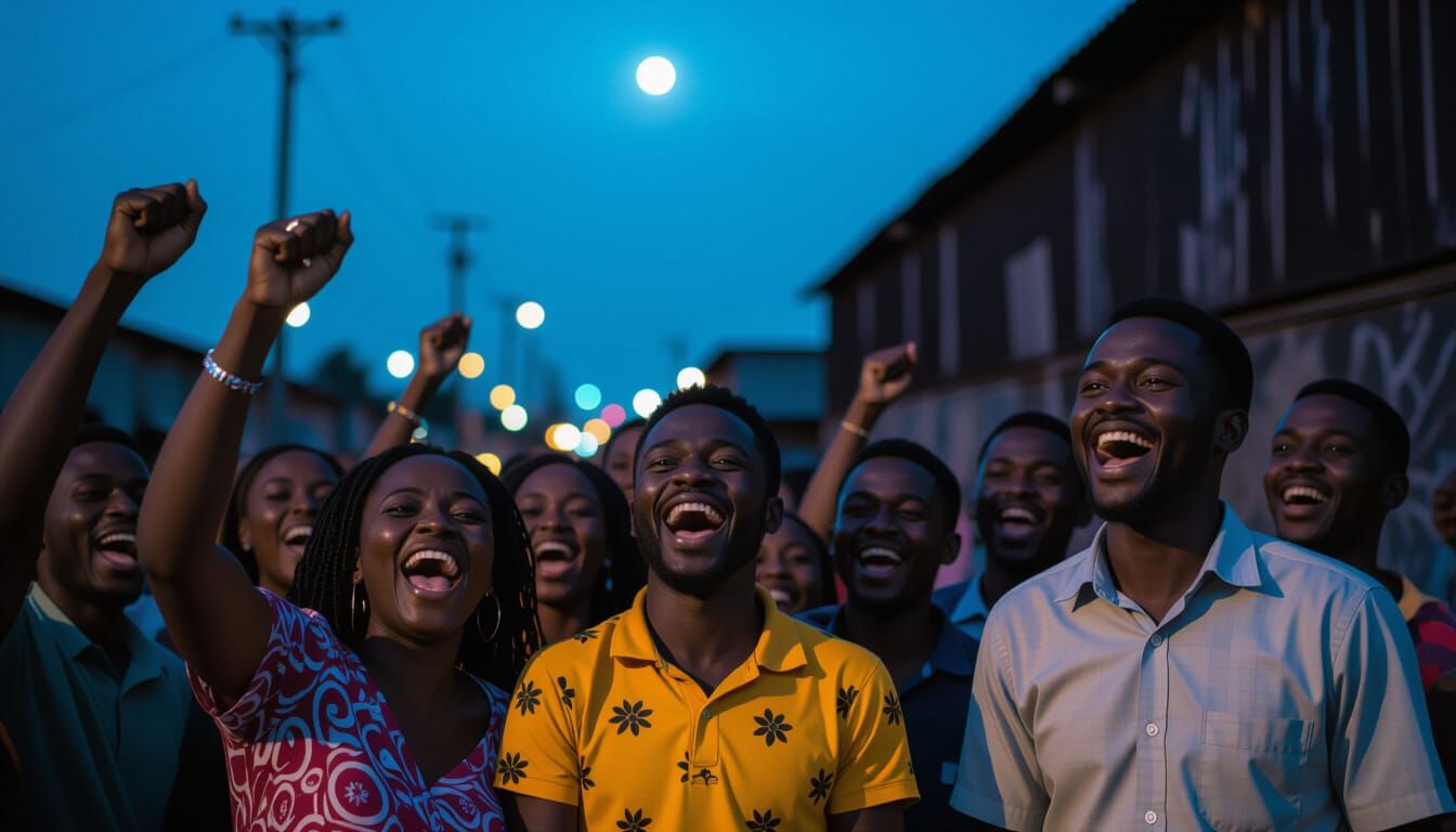 Joyful Crowd Celebrates Pastor's Capture Outside Warehouse a...