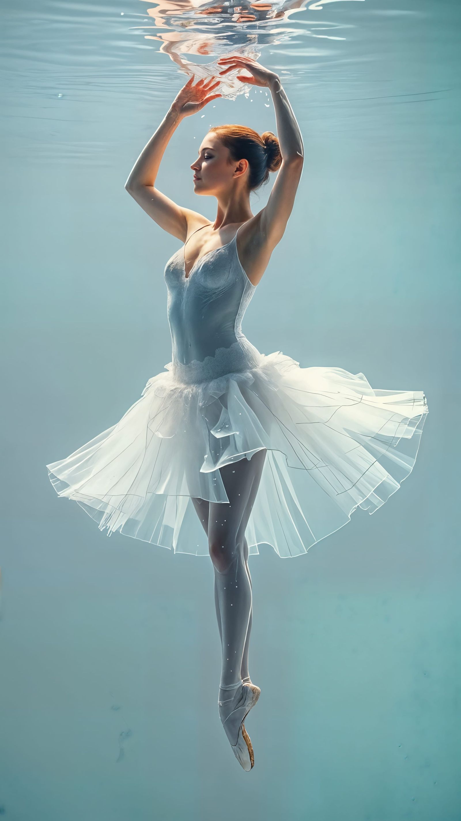 Ethereal Water Ballerina Captured in Hyper-Realistic 8K