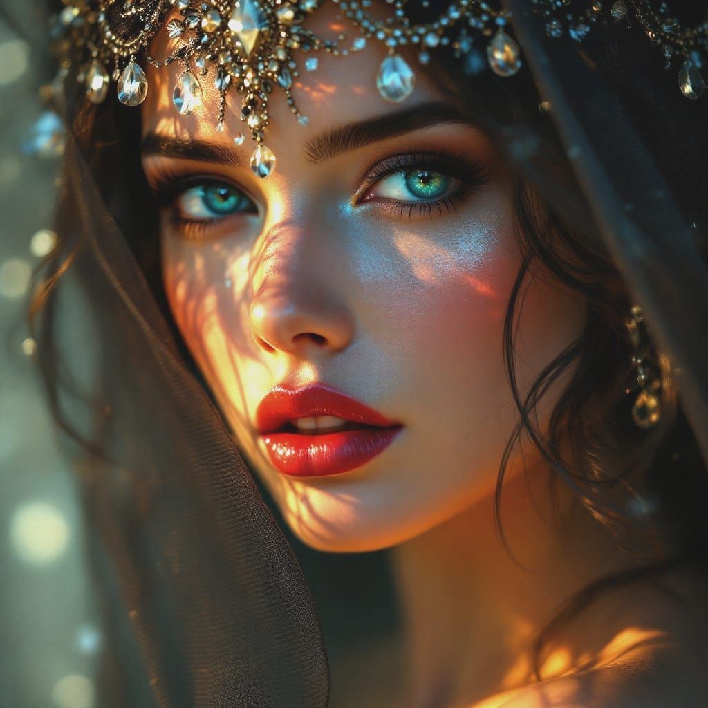 Vintage Hollywood Beauty Shines with Radiant Elegance