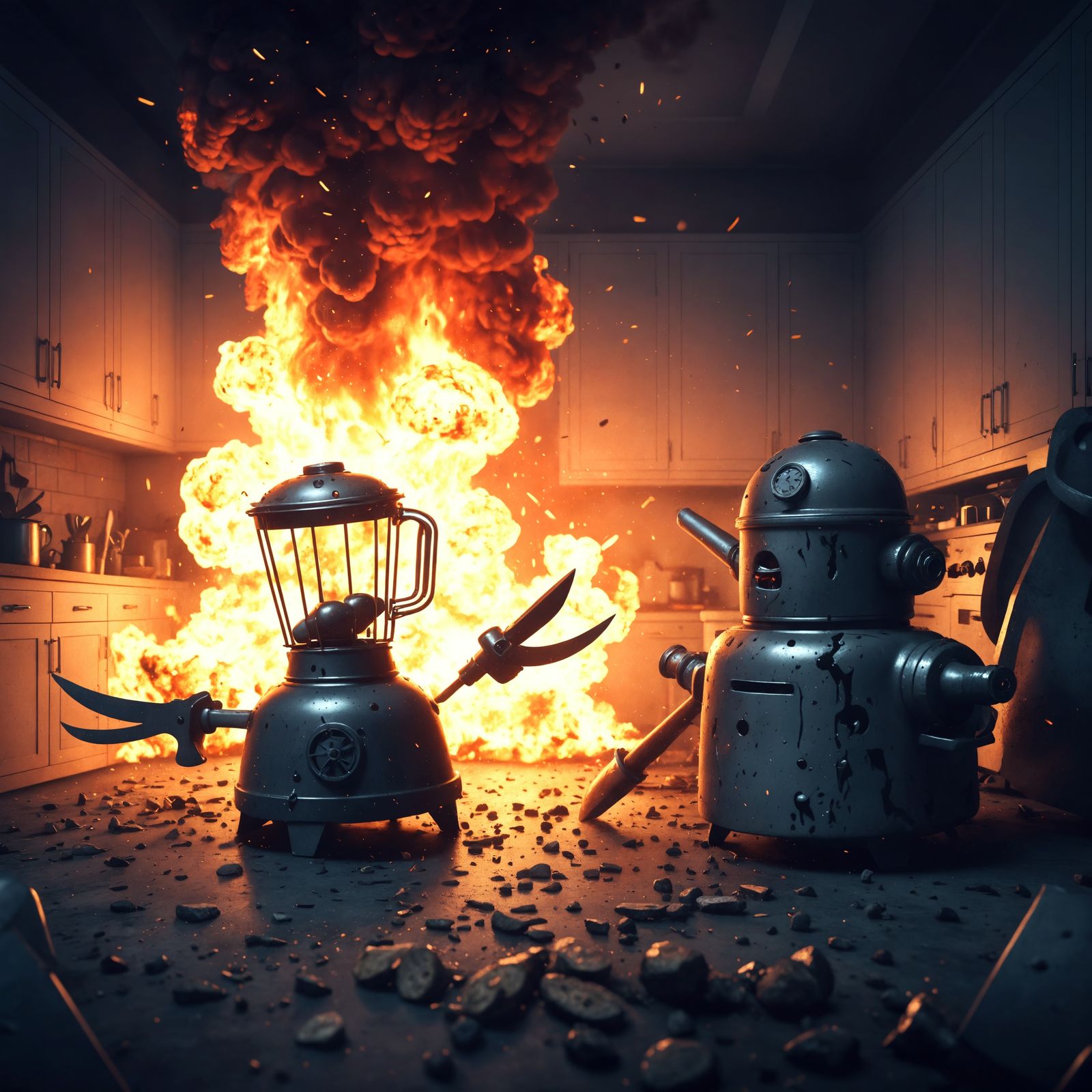Epic Kitchen War: Animated Objects in Battle