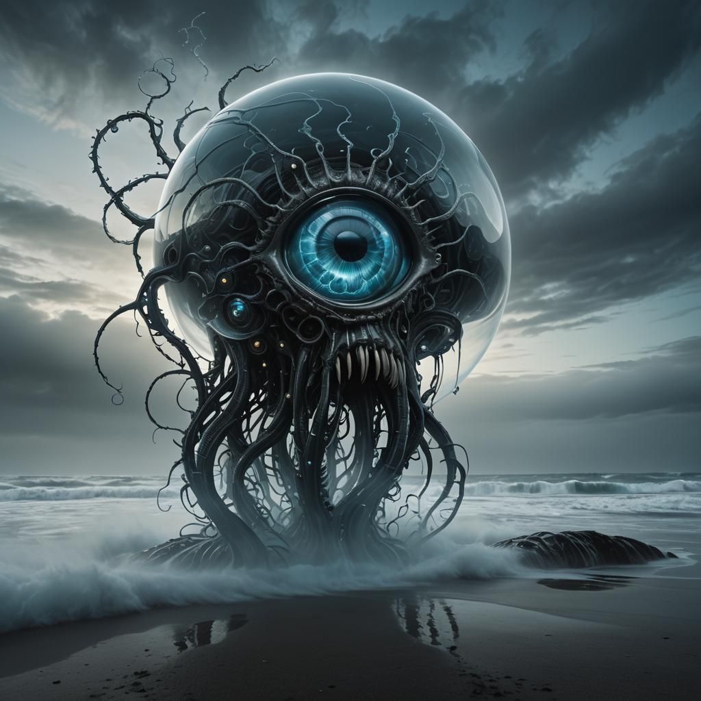 Glass 'A' Suspended in Fog: A Dark Fantasy Biomechanism