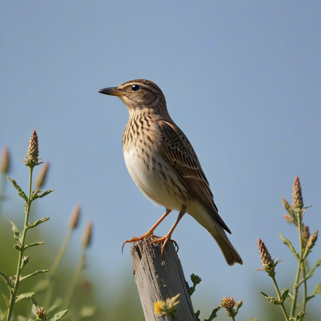 Serenity of the Skylark's Summer Song in Minimalist Poetic S...