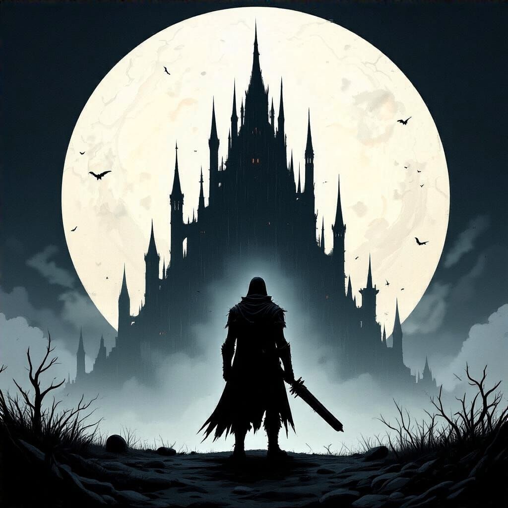 Grimdark Sci-Fi Landscape by Killian Eng Style