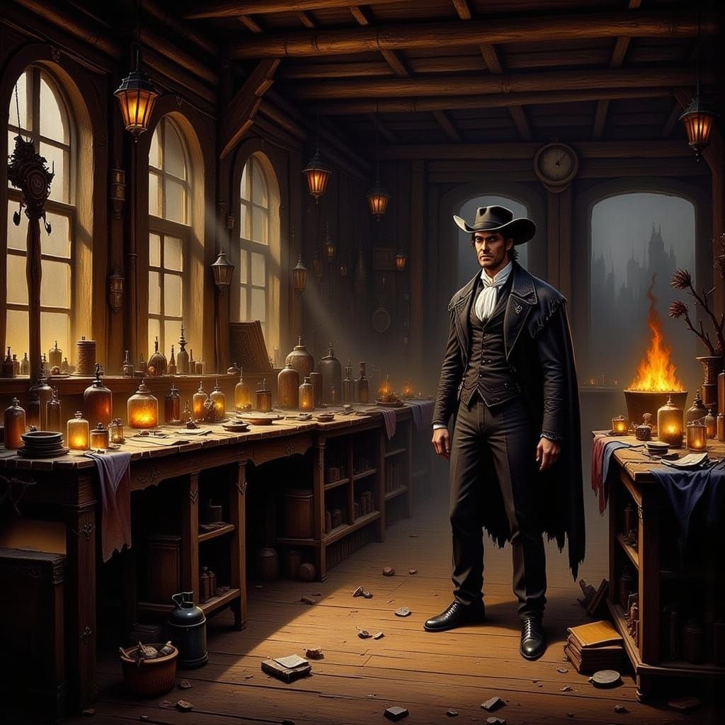 Mysterious Old West Magic Shop in a Ghost Town