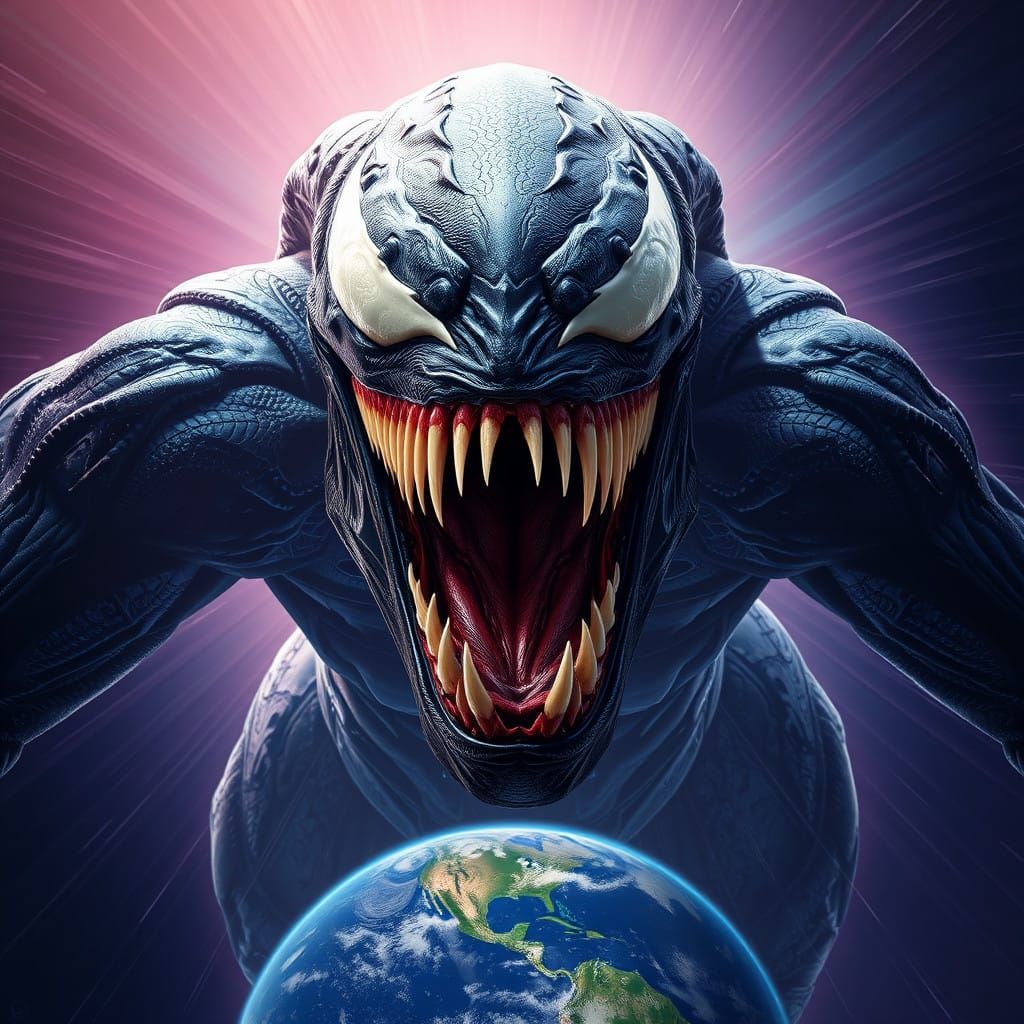 Cosmic Monstrosity: Gigantic Female Venom Symbiote Devours E...