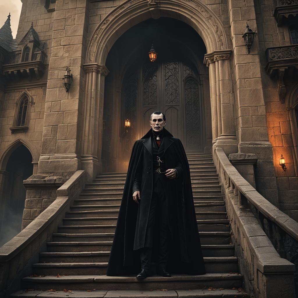 Dracula in His Castle: Cinematic Concept Art
