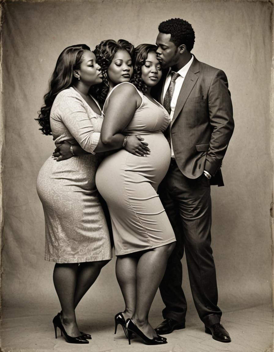 Intimate Embrace: Man Between Two Women