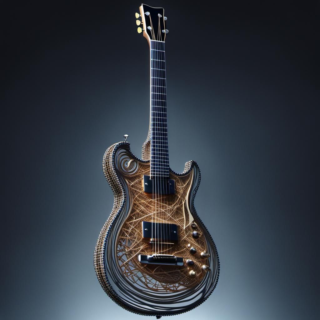 String Guitar: Photorealistic Cinematic Art