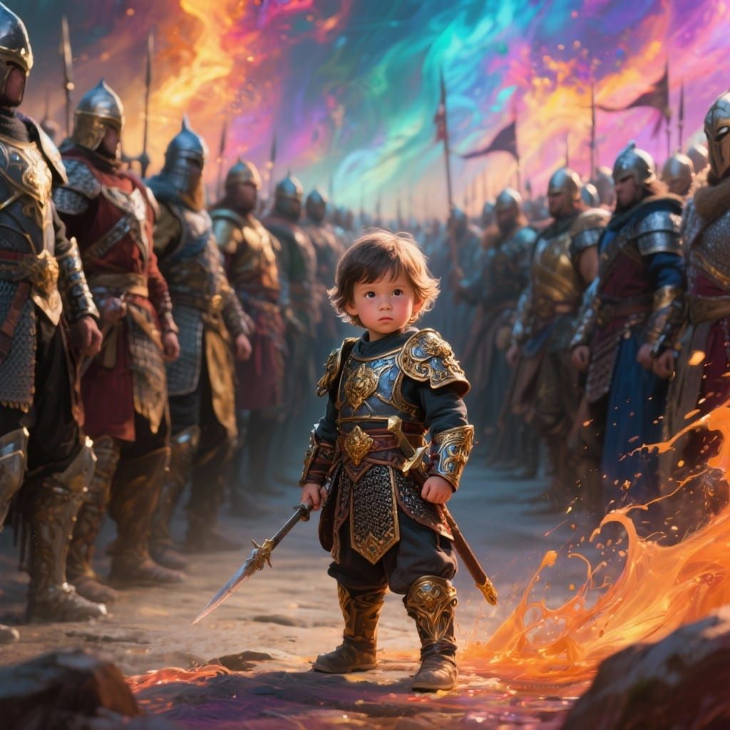 Child Warrior Leads Epic Fantasy Army