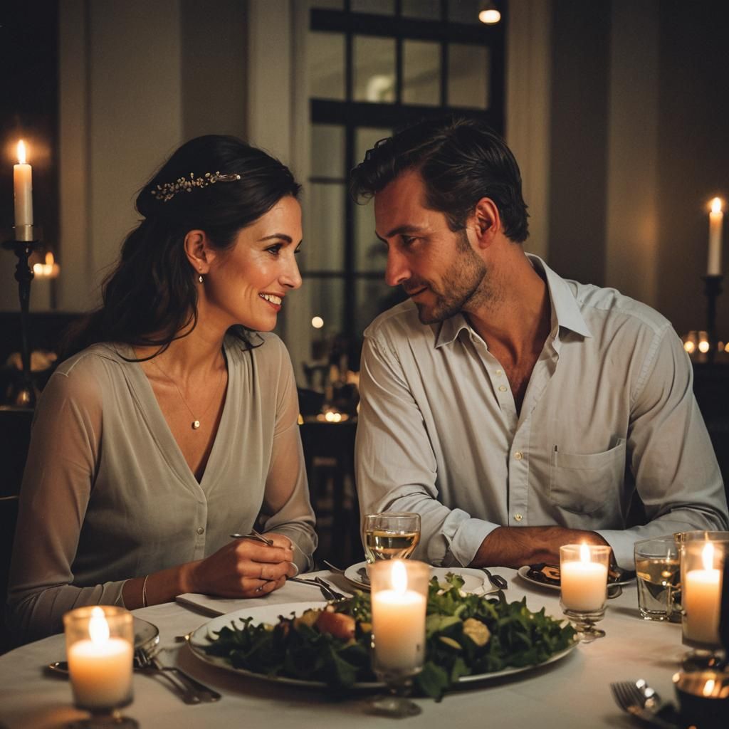 Romantic Dinner in Ashcan School Style