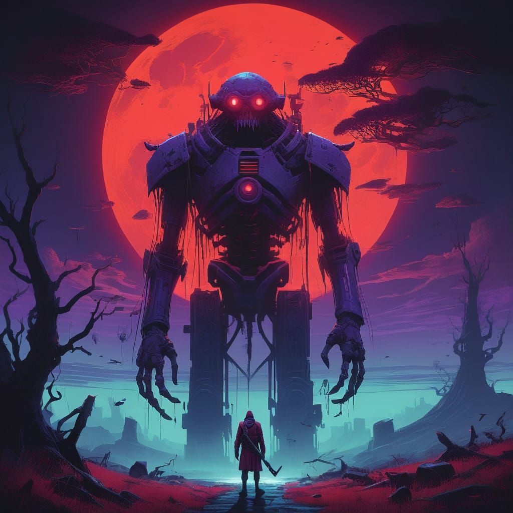 Ghastly Pale Figure Devours Collective Pain in a Haunting Dr...