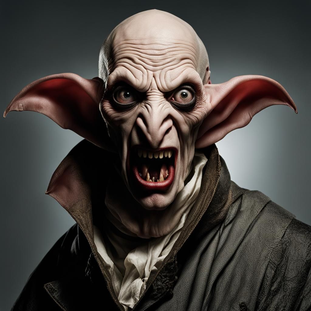 Horrifying Nosferatu Portrait Inspired by The Thing