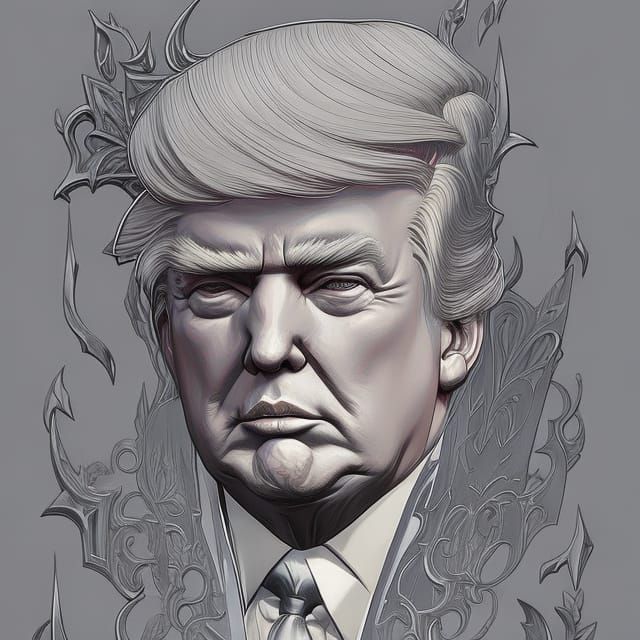 Pig King Portrait: Digital Art by Rutkowski