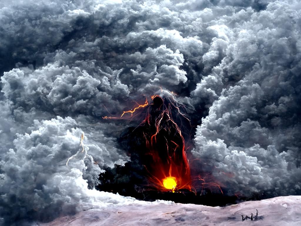 Volcanic Storm at World's End: Divine Horror