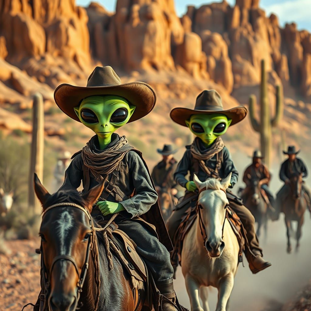 Aliens and Cowboys in the Wild West