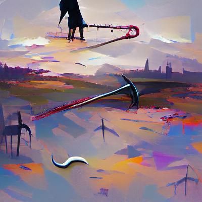 Stylized Scythe Illustration