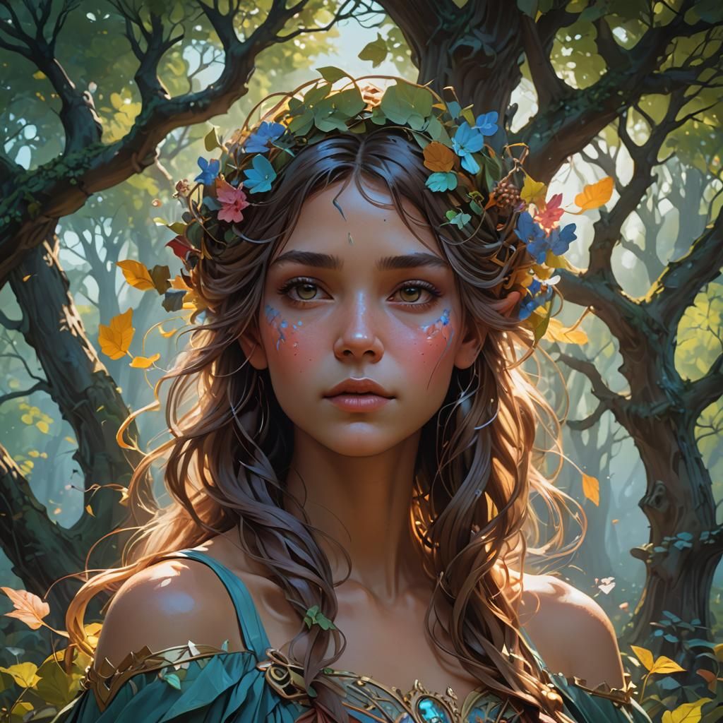 Dreamscape Portrait in Dynamic Lighting