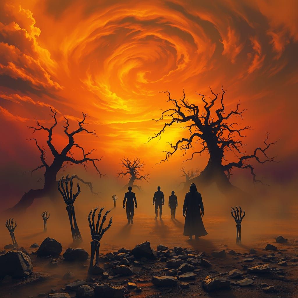 Surreal Landscape of Haunted, Ancient Ground