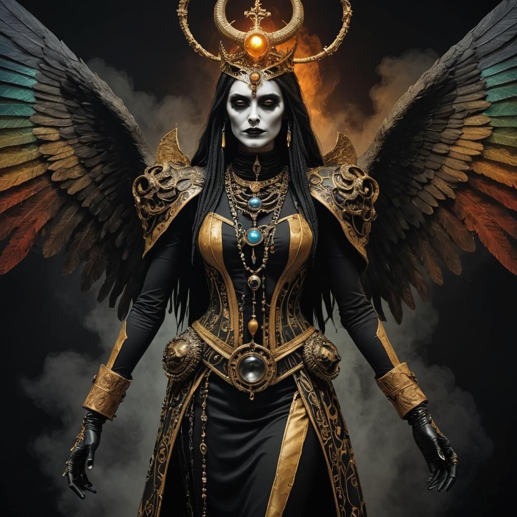 Gothic Demon Queen Emerges as Muse of Dreams