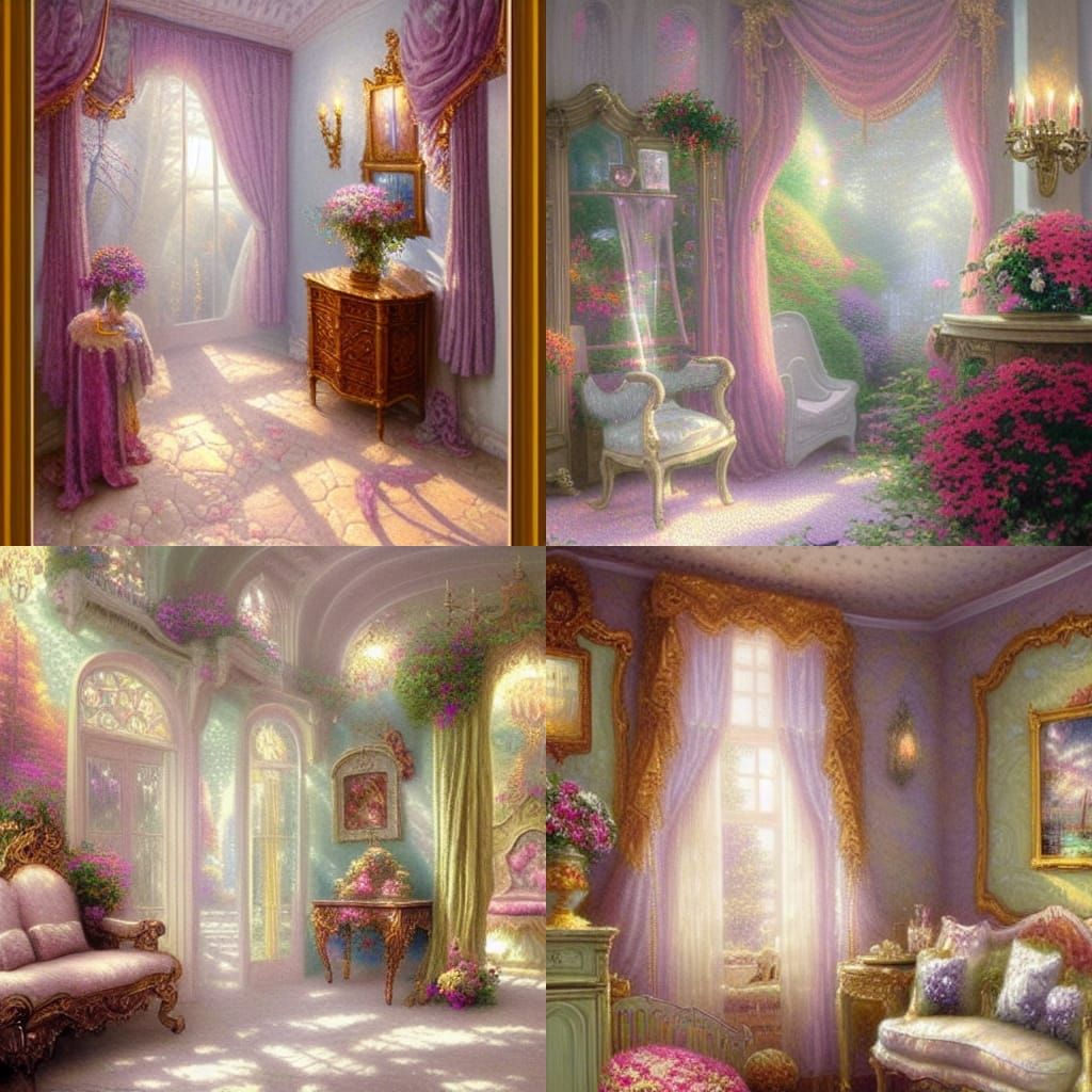 Fabulous Dressing Room Interior in Ethereal Fantasy Style