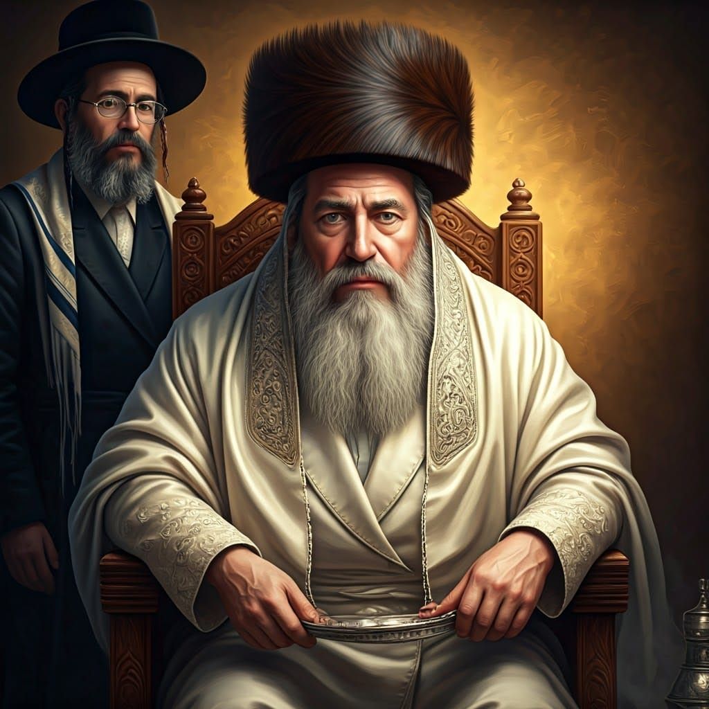 Hasidic Rebbe in Traditional Dress, Beksiński and Rothko Sty...