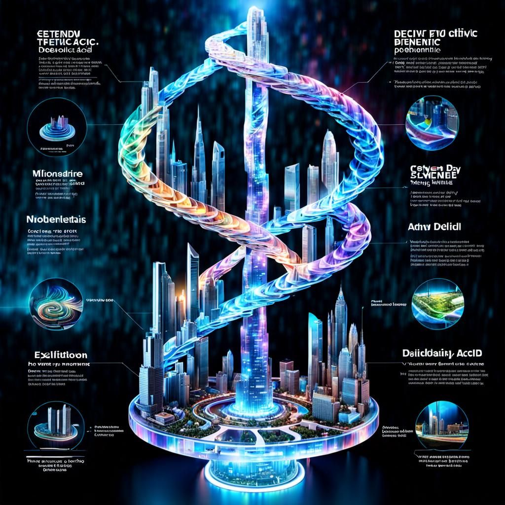 Holographic 3D Map of Future DNA City