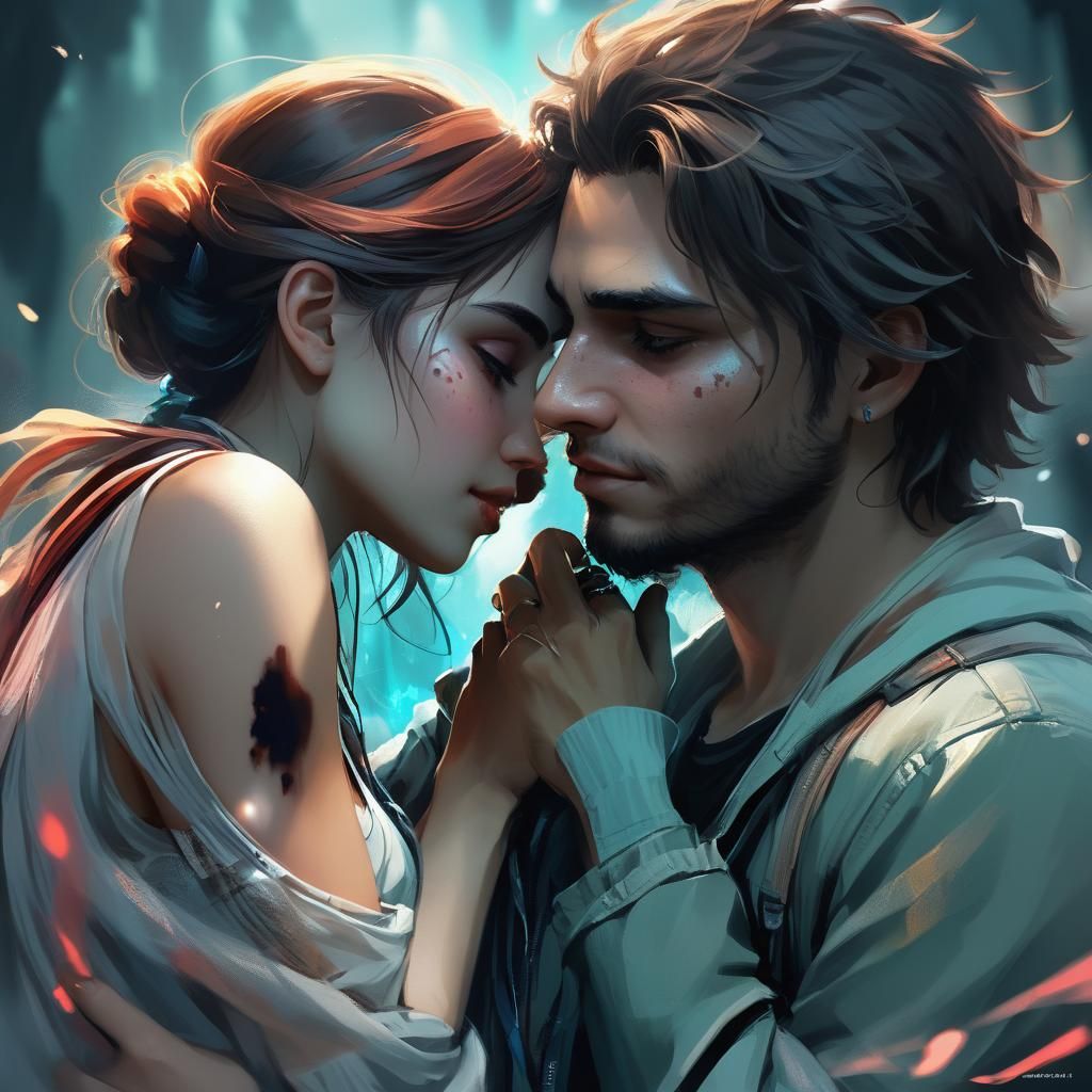 Hyperdetailed Concept Art in Orange and Teal