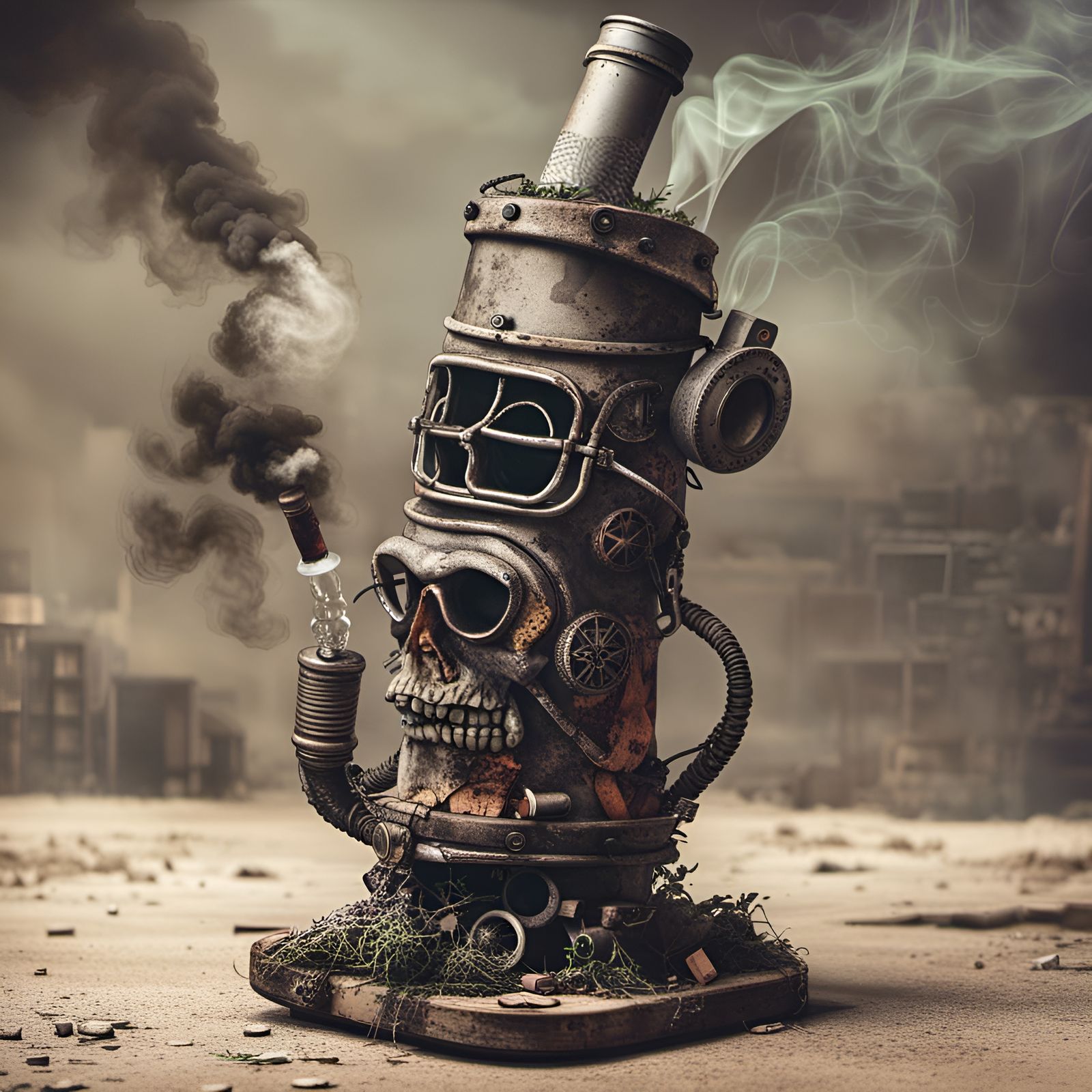 Post Apocalyptic Smoking Bong