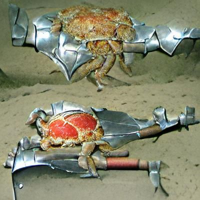 Armored Crab Warrior Ready for Battle