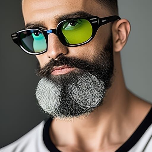 Chromalithograph of an Annoying Hipster