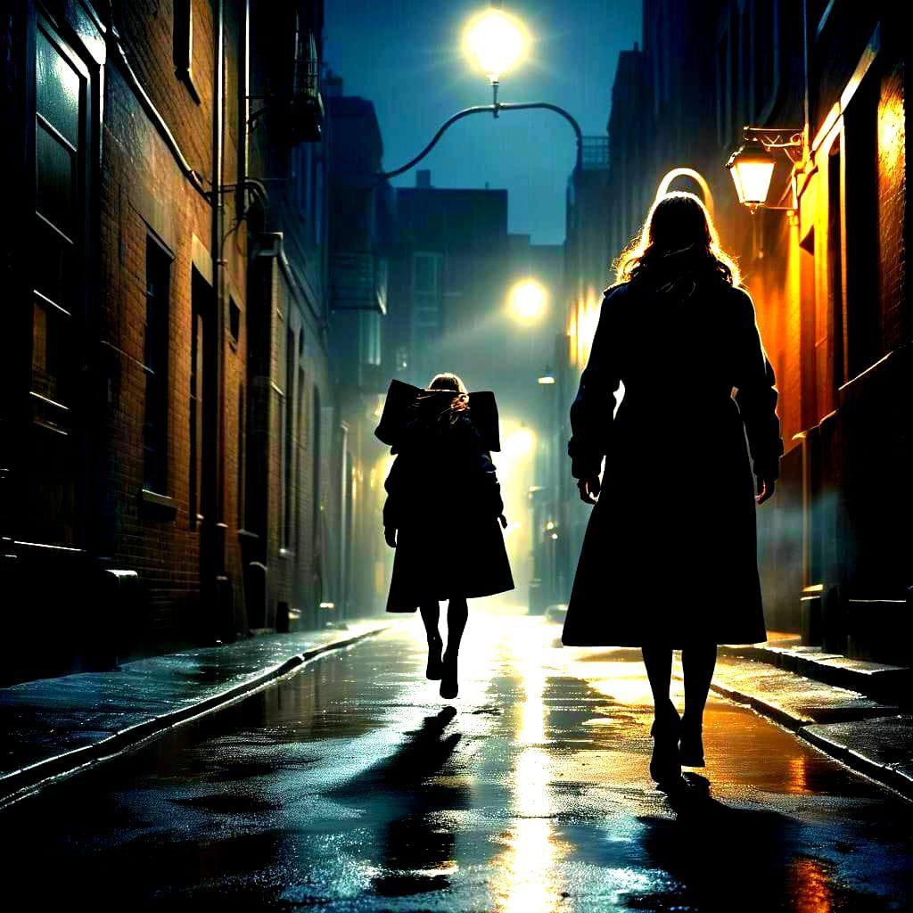 Dramatic Escape in a 3D Rendered Scene