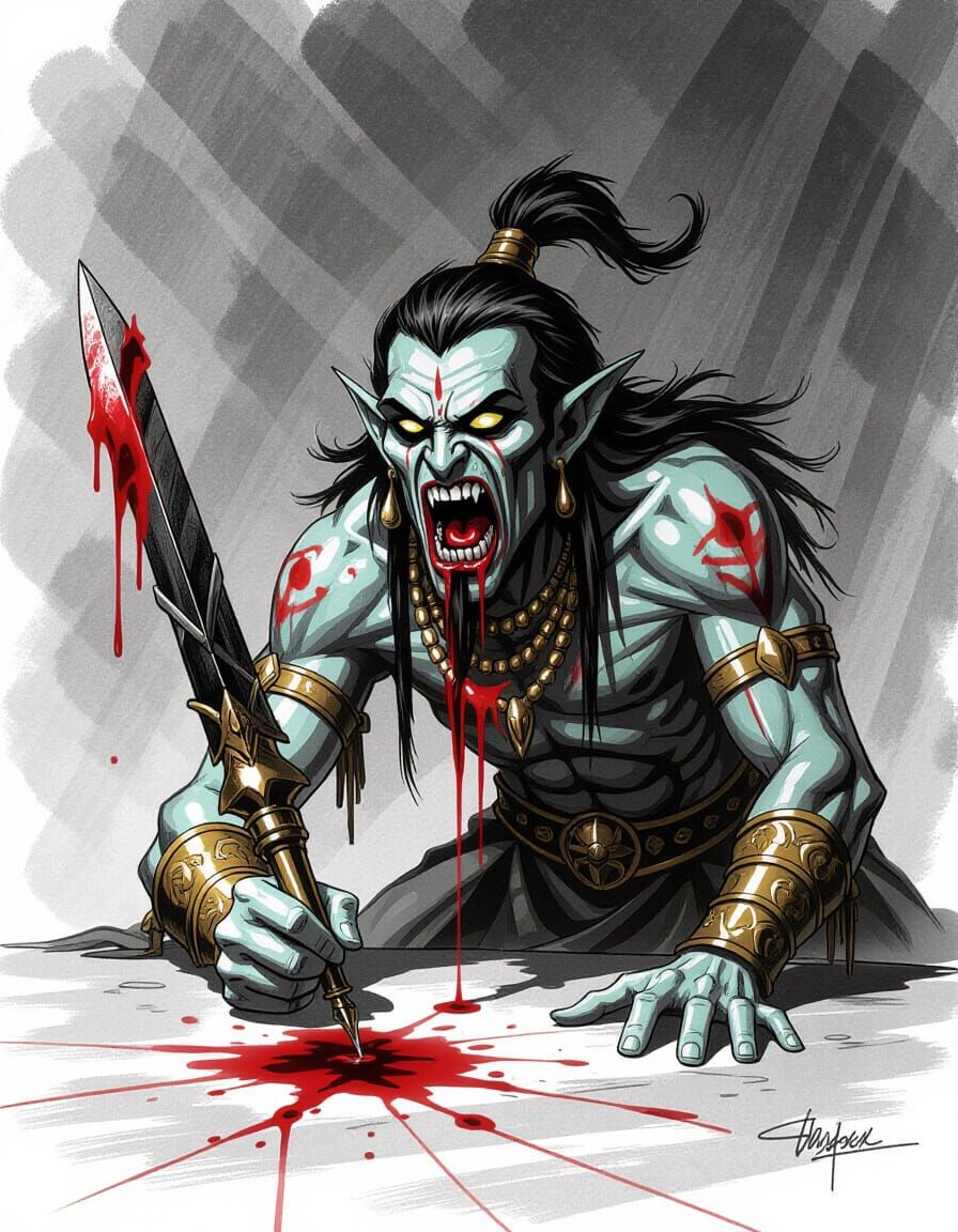 Jinn King's Corrupted Pen Shrieks in Despair