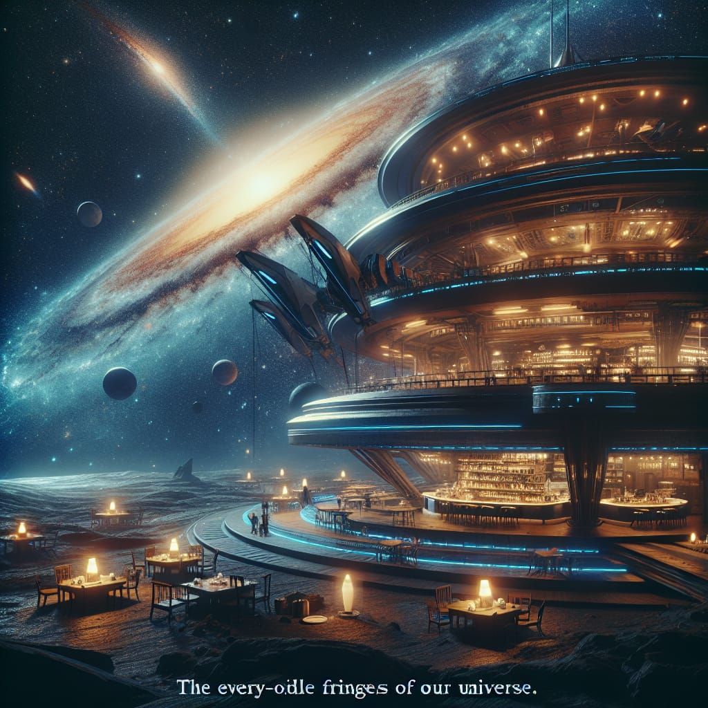 Cosmic Cafe at Universe's End: A Cinematic Vision