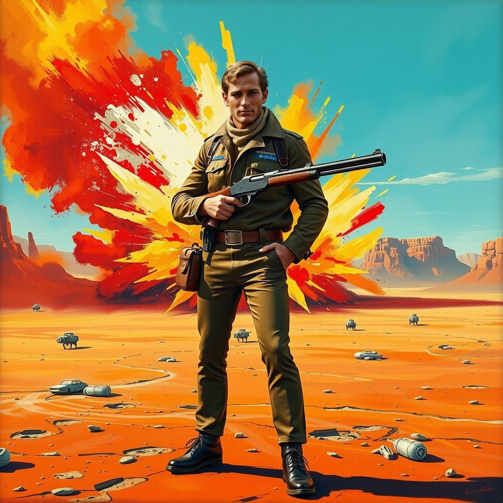 Buck Rogers Fires Blasters on Red Planet Range