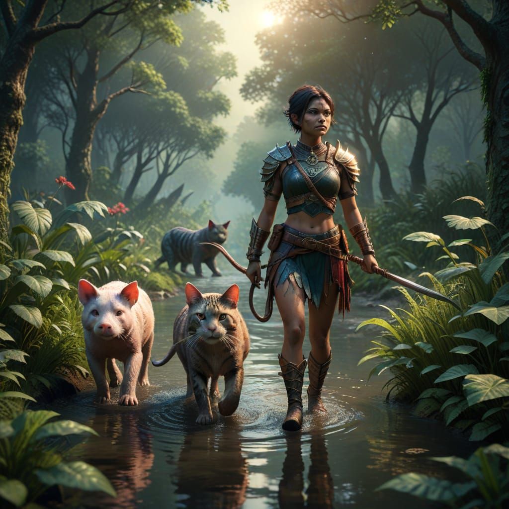 Ethereal Forest Goddess Unveiled in Splendid Detail