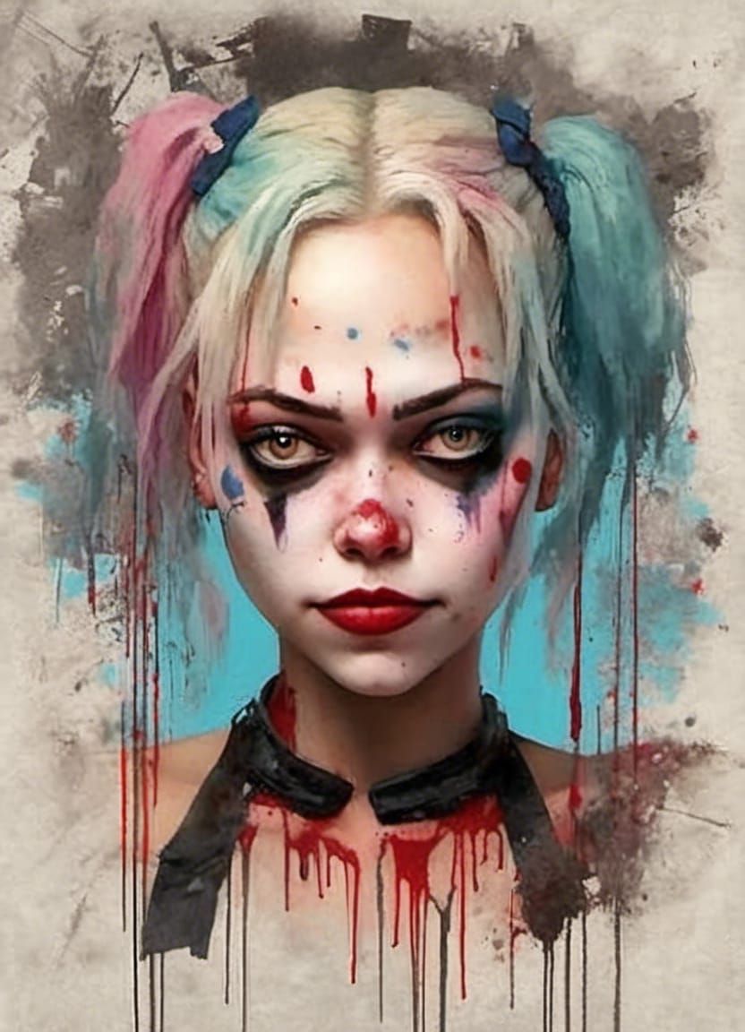 Harley Quinn with my face