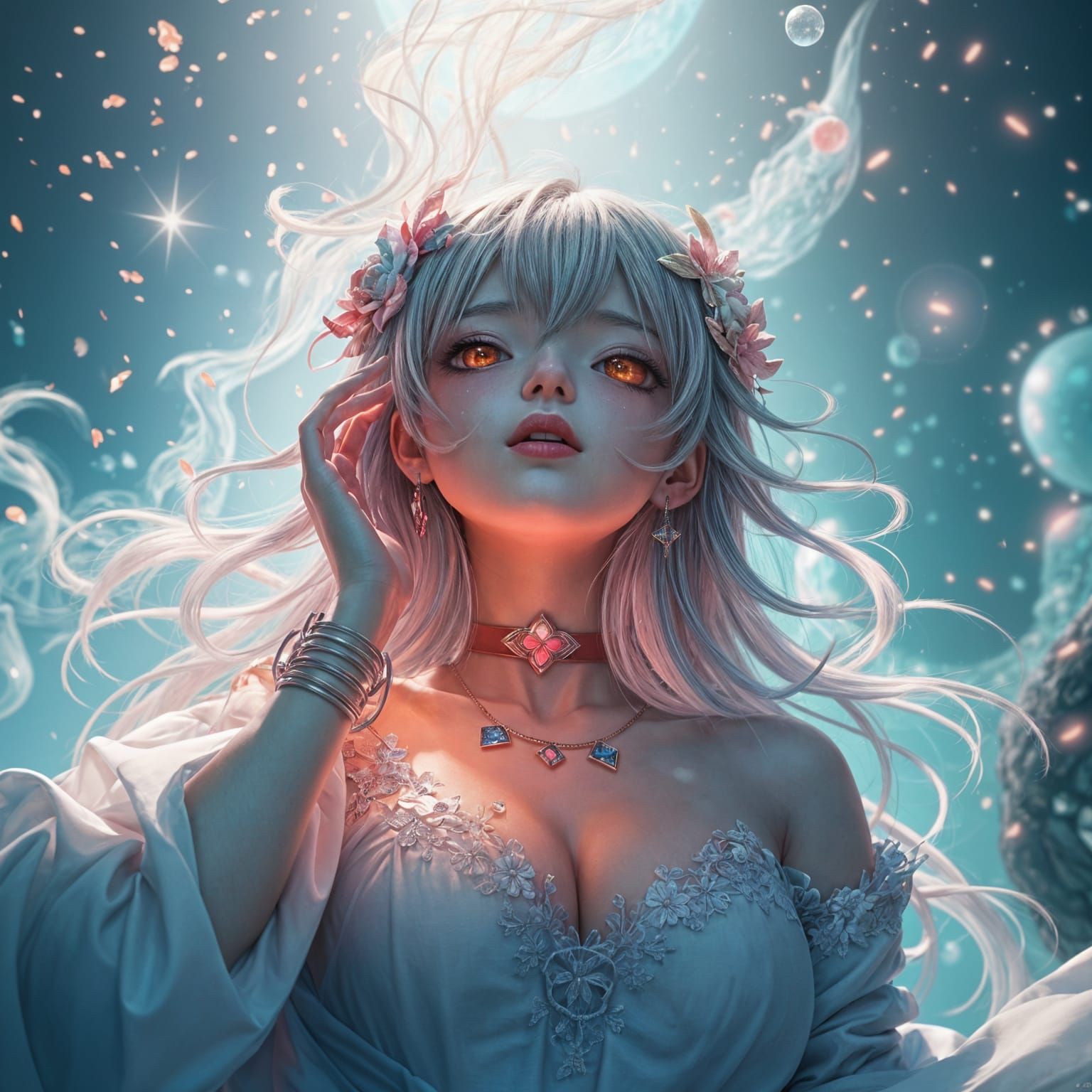 Detailed 3D Anime Art Portrait in 8K