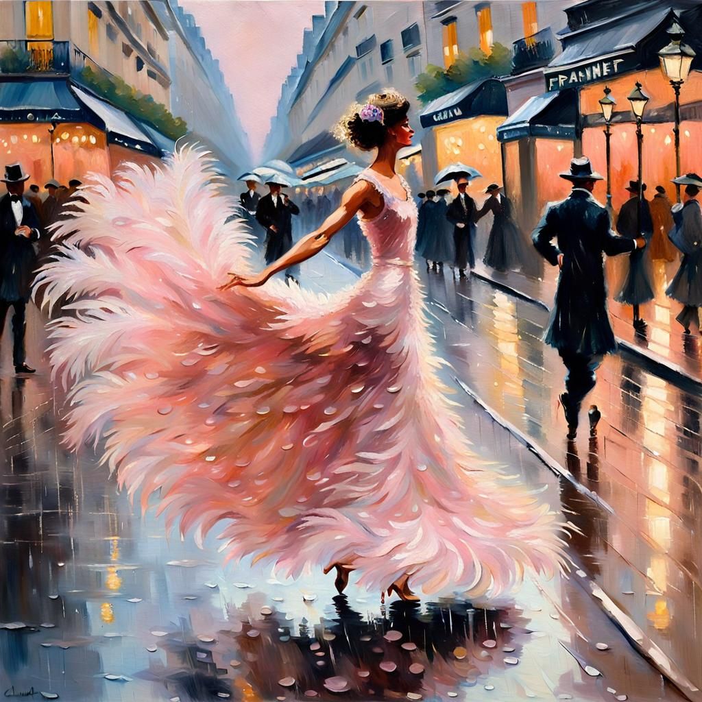 Parisian Dancer in Pink: An Impressionist Painting