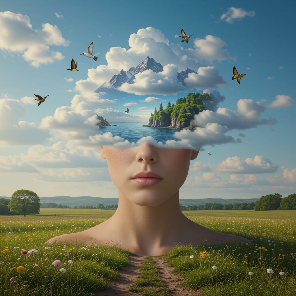 Surreal Photorealistic Image of Unlimited Imagination