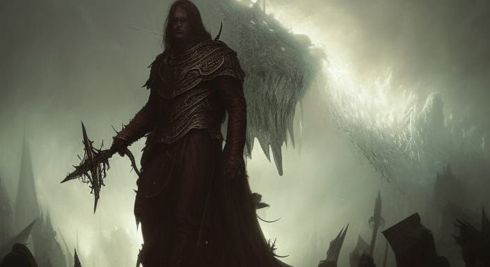 Morgoth Portrait in Hyperrealistic Fantasy Style