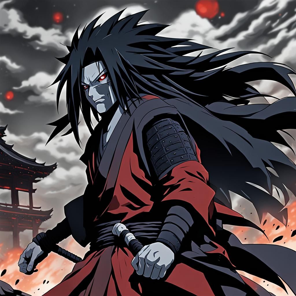 Madara Uchiha: 8K Manga Art of a Shinobi