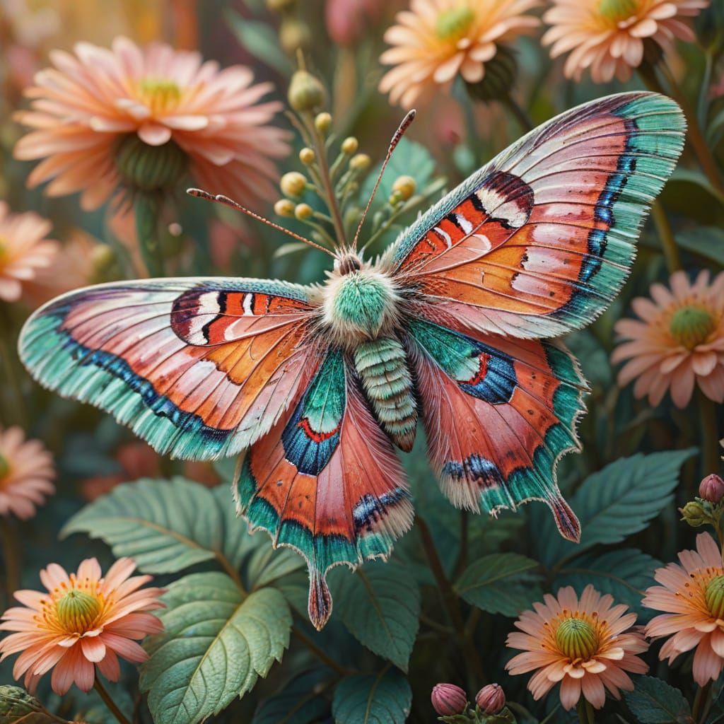 Exquisite Macro Photography of a Fuzzy Moth