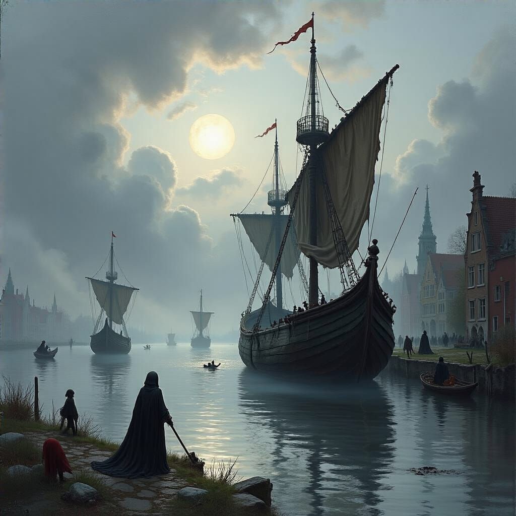 Grimdark Landscape Art Inspired by Old Masters