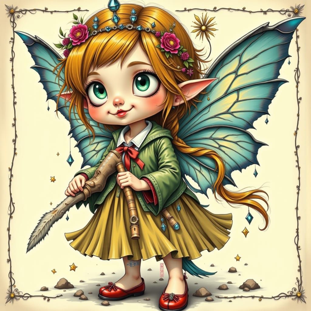 Mopey Bored Fairy Expressing Existential Boredom