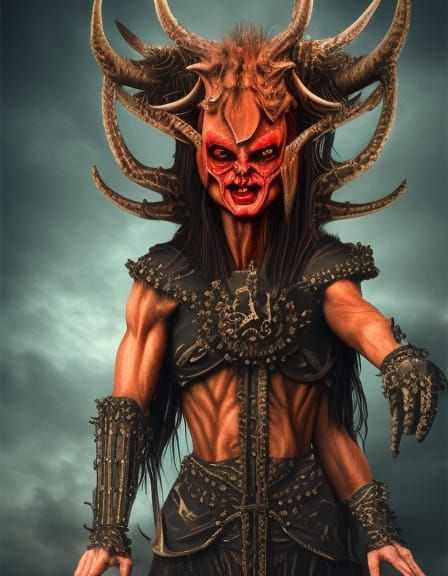 Surreal Armored Acrobat in Detailed Photorealistic Style