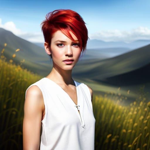 Cute Girl Portrait in Dark Fantasy Style