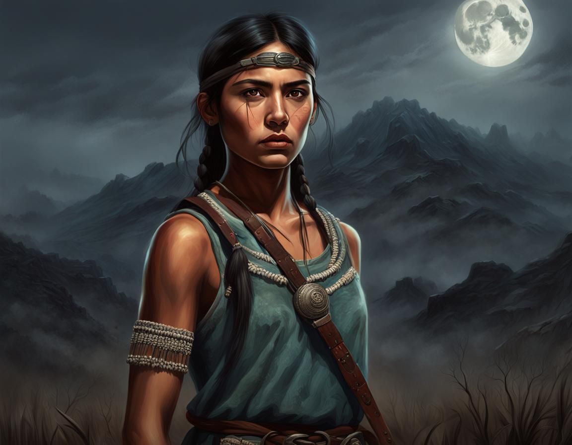 Mexican Revolutionary Girl Portrait in Photorealistic Style